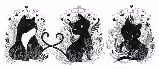 插画魔卡少女樱,插画少女和猫图片