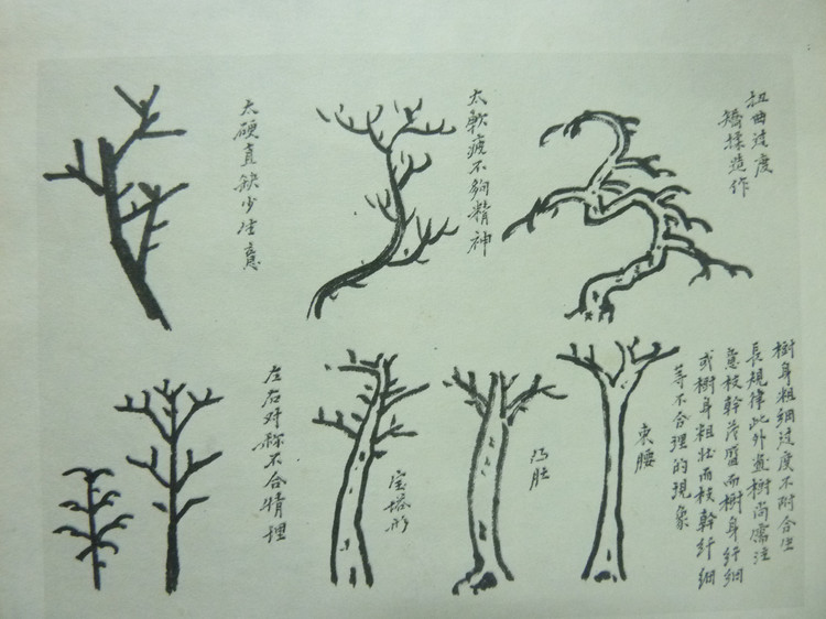 山水画基础技法画竹子,山水画基础技法之山石画法教程