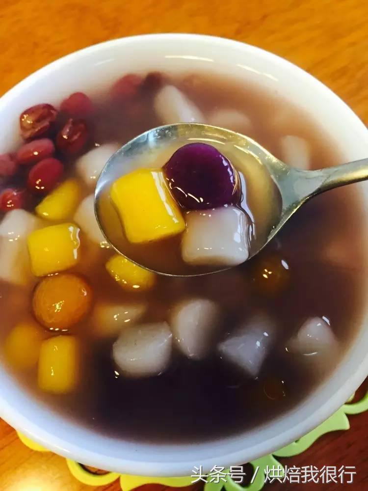 手工紫薯芋圆怎么做,抹茶手工芋圆的做法