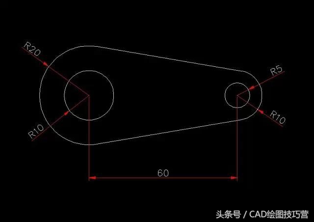 cad三维练习图100例解析,cad练习图纸第45张图教程