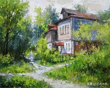 delbertgish风景油画作品欣赏,亚历山大尤扎科夫油画作品欣赏