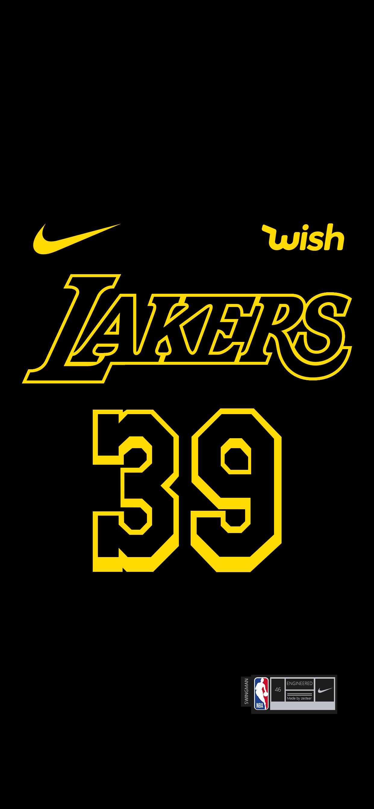 【NBA壁纸控】珍藏了多年的湖人球衣壁纸，你想要吗？