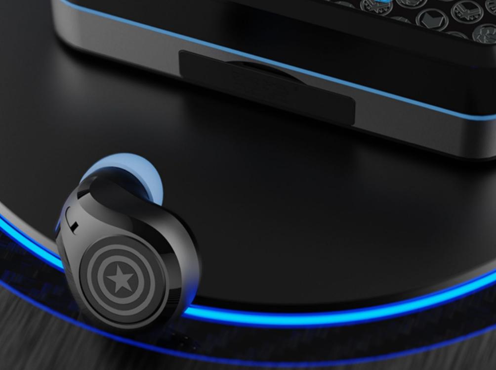 漫威联名蓝牙耳机美国队长,美国队长4新猎鹰