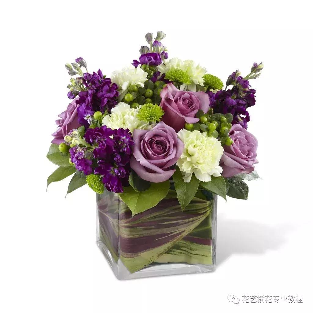 插花知识,花瓶插花课程6分钟学4款插花