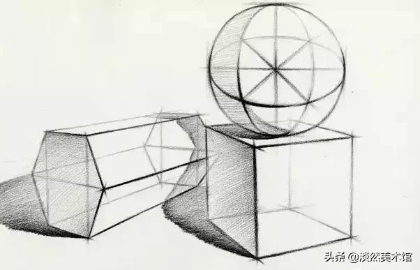 几何体素描结构大全,素描画几何体怎样构图