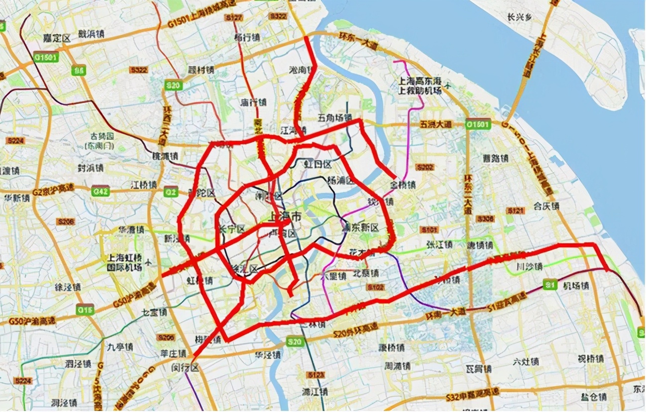 上海道路限行最新调整,上海限行路线图