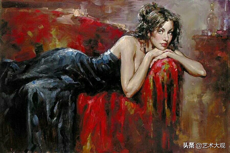 欧美顶级油画人物,近代油画艺术人物绘画