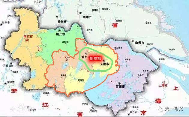 关于常锡城市空间布局的一体化：常州一心向东，奈何无锡不愿向西