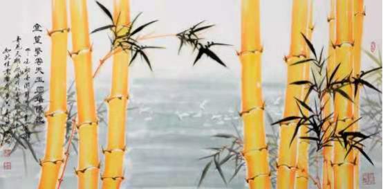 金竹画名家,柴寿武金竹国画技法