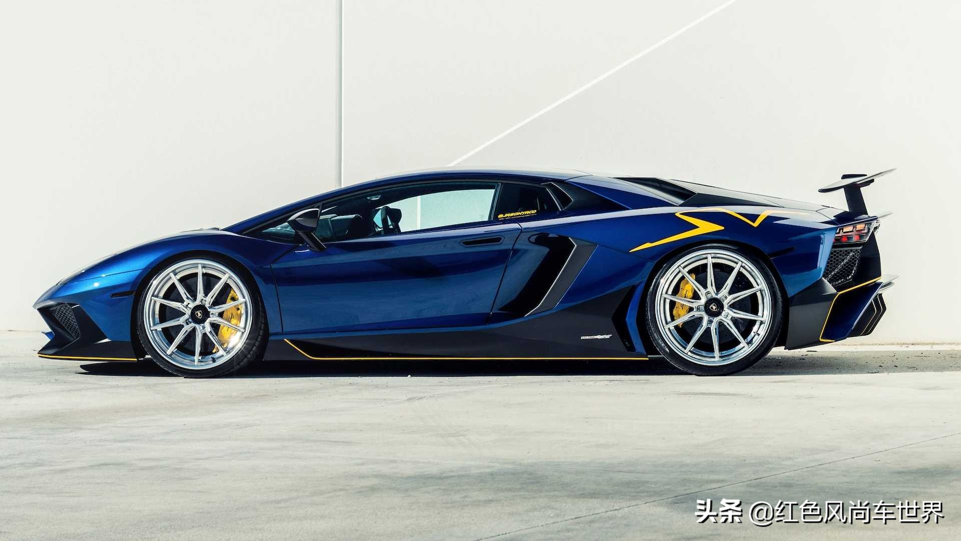 兰博基尼aventadorsvj红色,兰博基尼