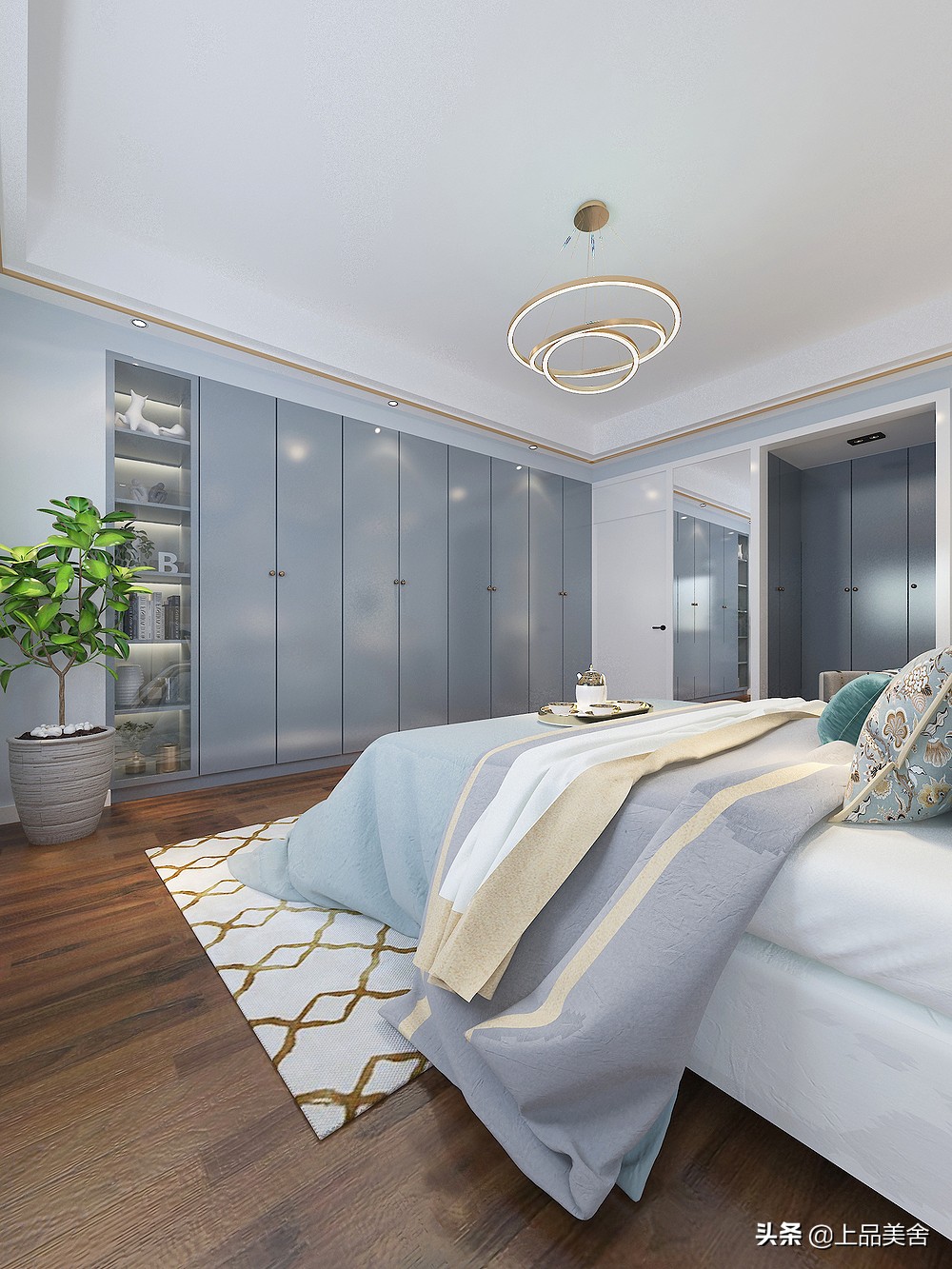 夫妻俩为了小孩上学，果断买下188㎡学区房，装轻奢风让人羡慕