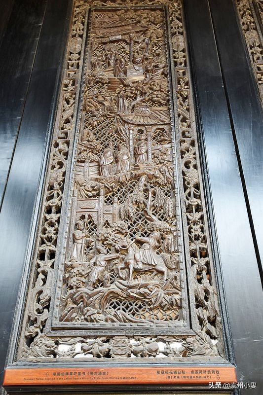 陈家祠的木雕作品,陈家祠天官赐福木雕摆件