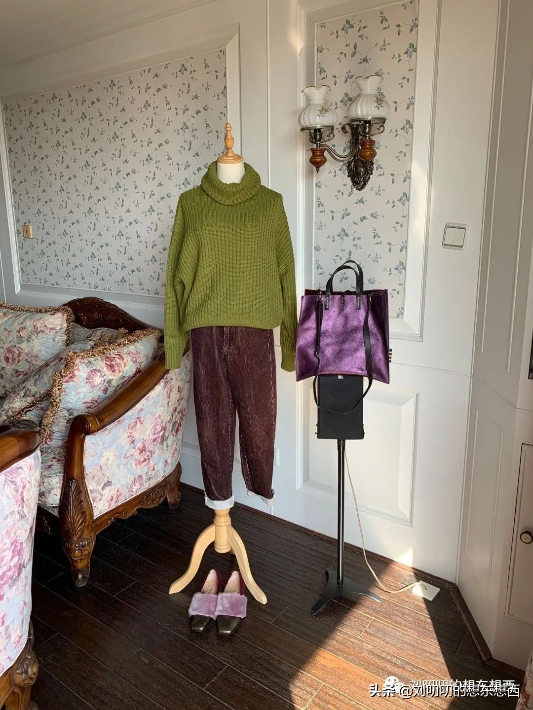 绿与橙的搭配,绿和紫色搭配