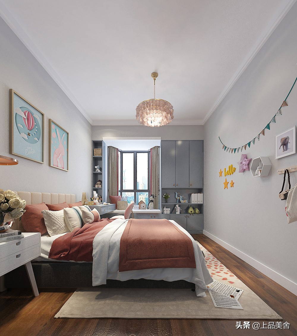 夫妻俩为了小孩上学，果断买下188㎡学区房，装轻奢风让人羡慕