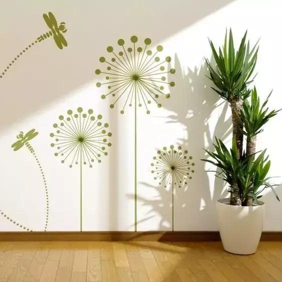 自己在家画墙绘零基础,简单又好看的小墙绘