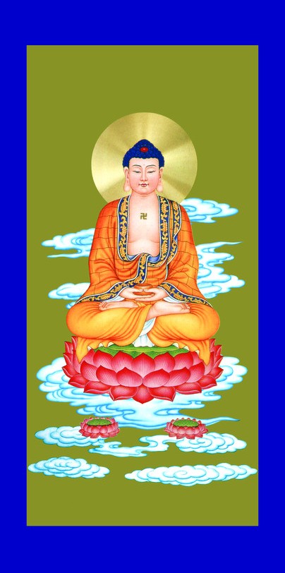 阿弥陀佛大家一起拜佛许愿,供灯祈愿感恩阿弥陀佛