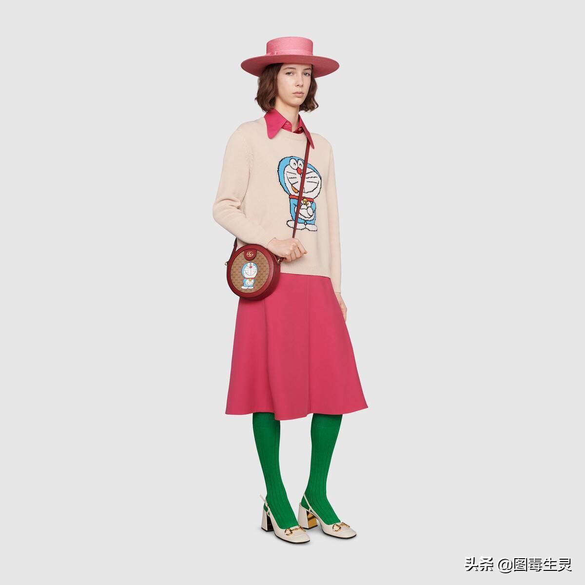 蓝胖子哆啦a梦的图片,哆啦a梦古驰联名蓝胖子