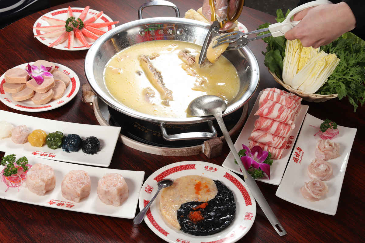 围捞花胶鸡港式打边炉,港式花胶鸡打边炉火锅