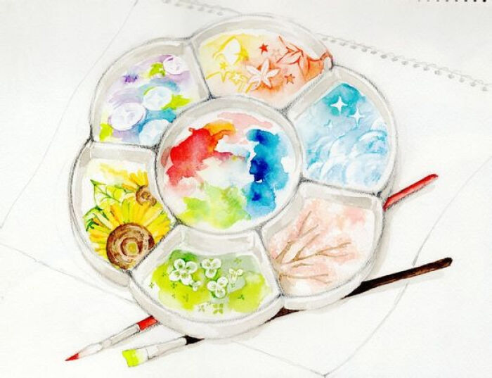 水彩画风景入门步骤怎么调色,让水彩画达到极致的调色技法书