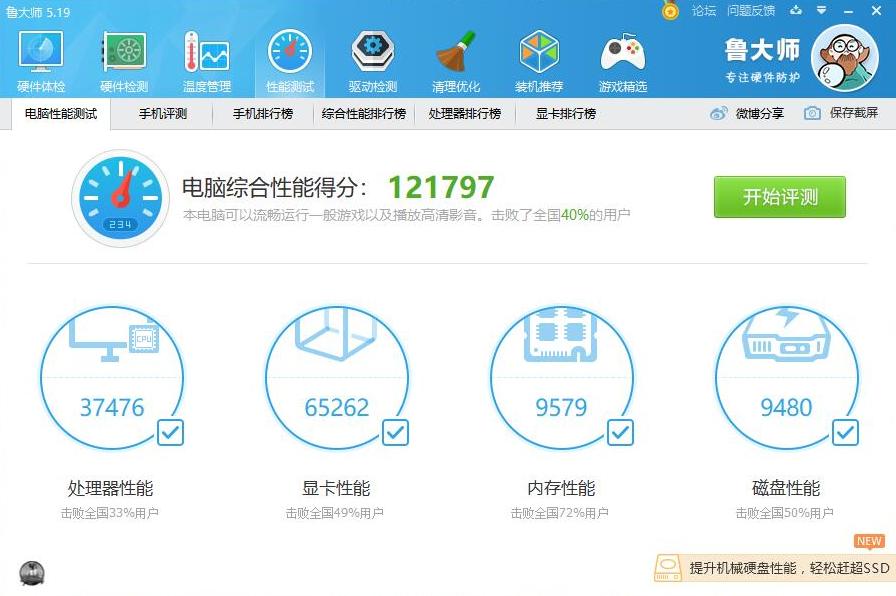 用鲁大师怎么看电脑跑分,电脑怎么用鲁大师测跑分