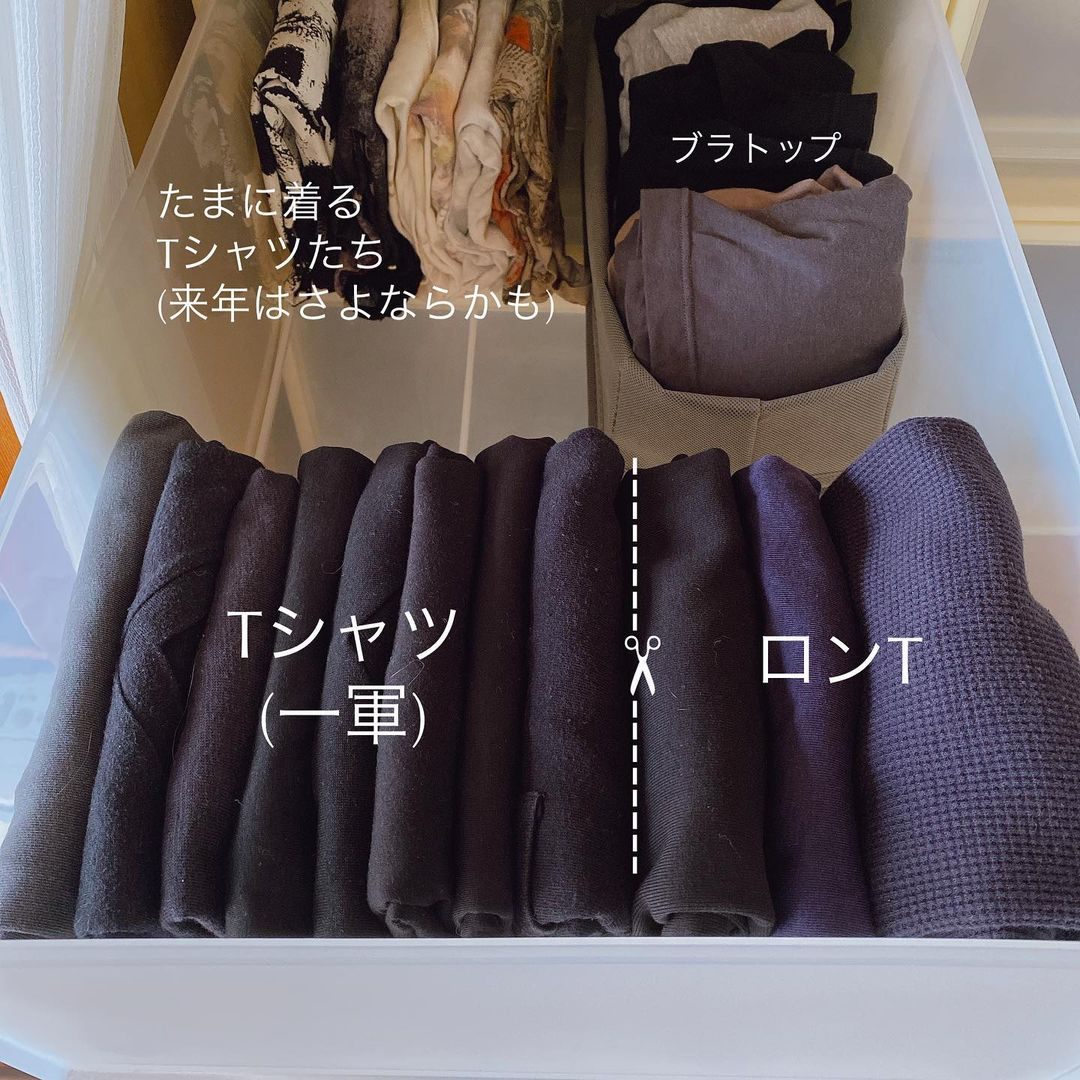 日式主妇衣柜收纳技巧图片大全,衣柜里当季穿的衣服整理收纳技巧