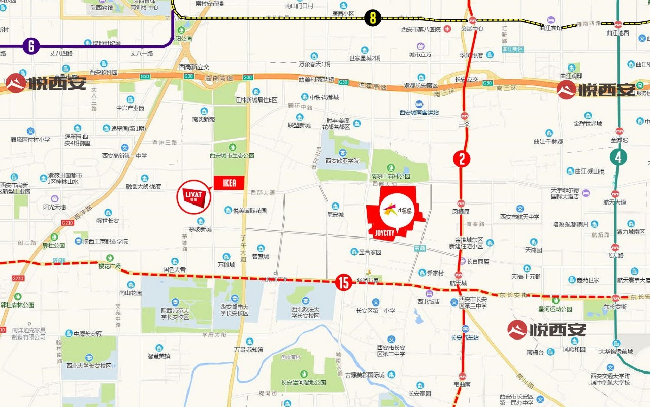 西安城南大型综合体,西安大悦城未来三年的建设