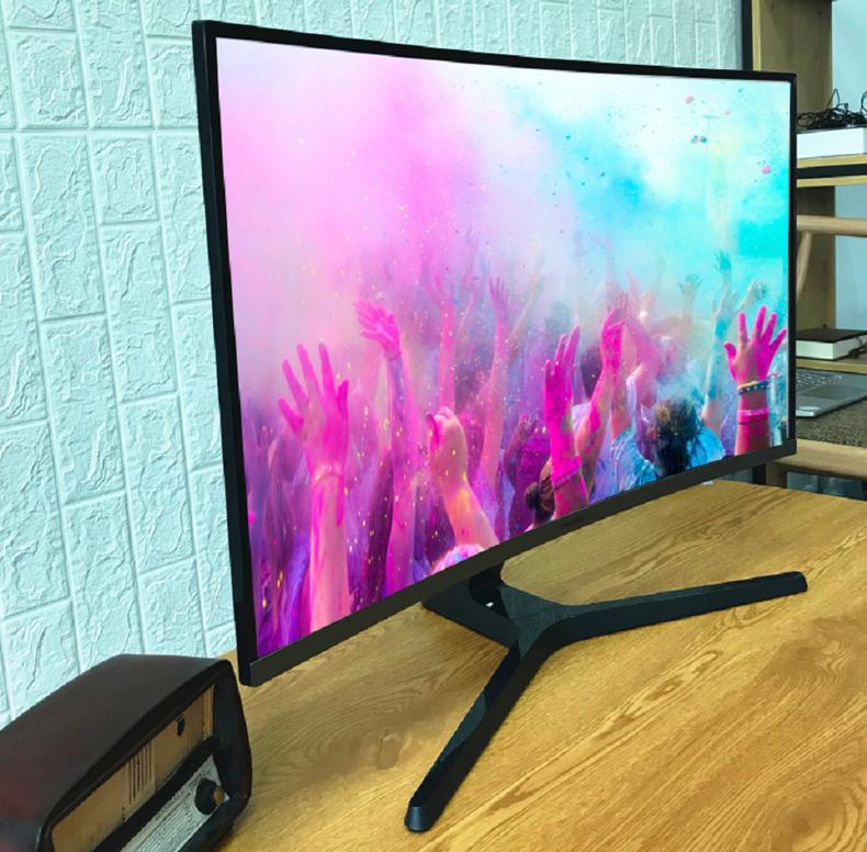 三星显示器曲面屏测评,感受三星透明屏的高级感