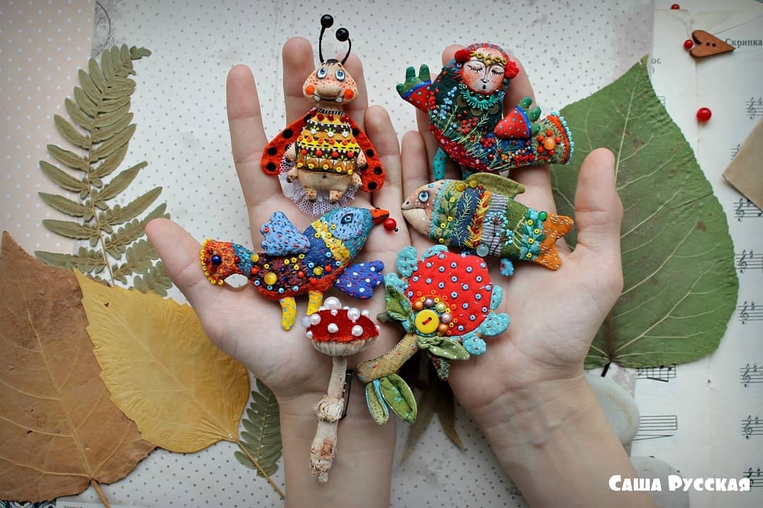 国外艺术家的布艺玩偶作品，非常有创意和想象力