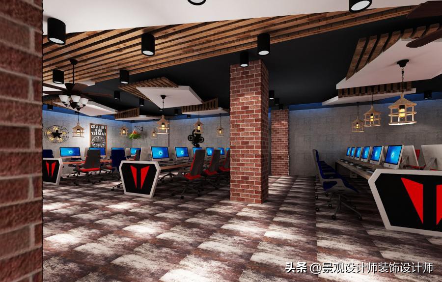 网咖设计效果图,网咖设计图哪找