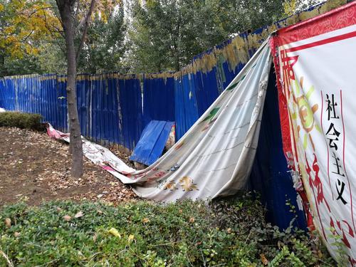 垃圾堆、破围挡、1米高的杂草、……郑州东站附近颜值亟待提升