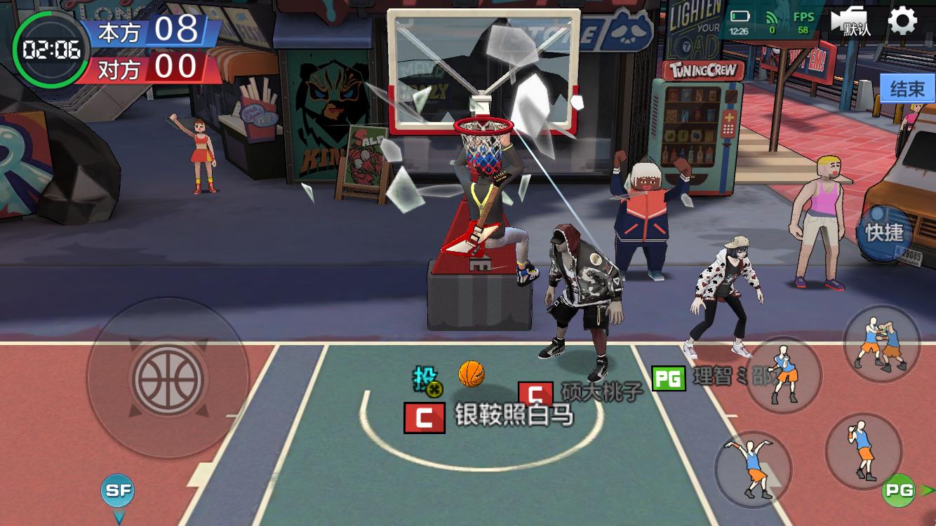 在热血街篮里重头选择职业,在热血街篮里面完成空中接力