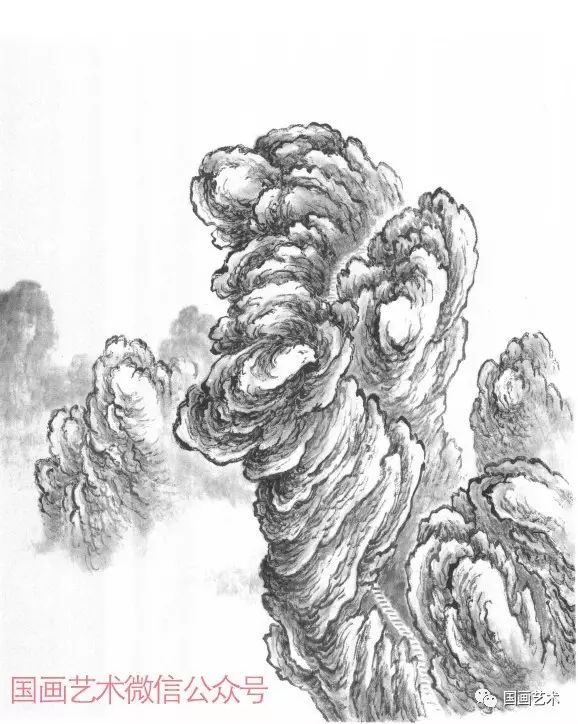 山水画基础技法山石,墨香书画轩山水画技法视频