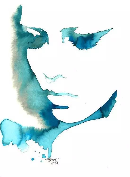 水彩技法平涂与渐变,水彩毛发胡须留白技法