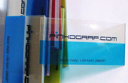 名片创意设计案例,亚克力透明名片效果图