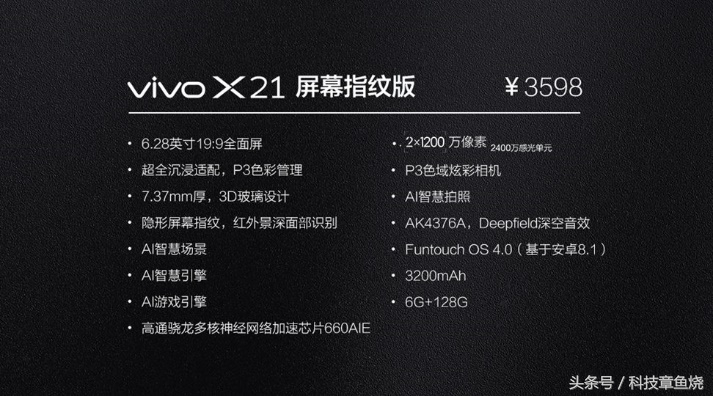 更进一步的全面屏！vivoX21把黑科技都用上了