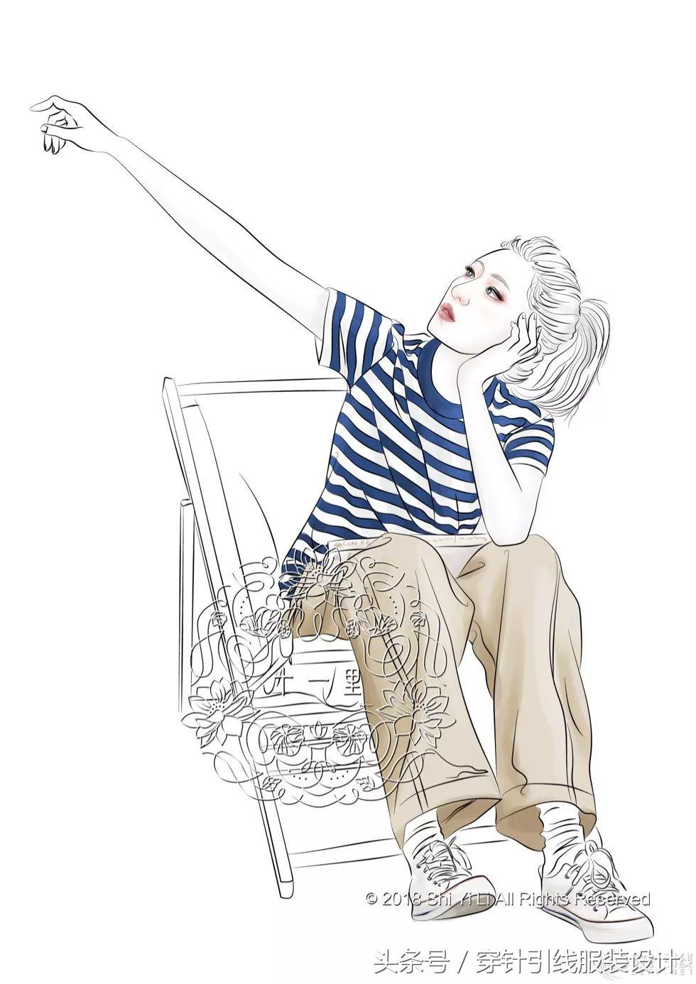 ps时装画配饰,电脑时装画