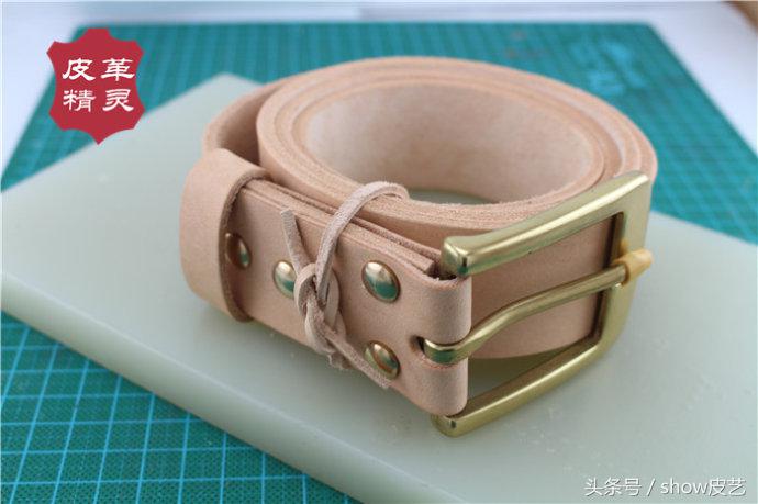 意大利植鞣腰带,意大利手工缝线腰带