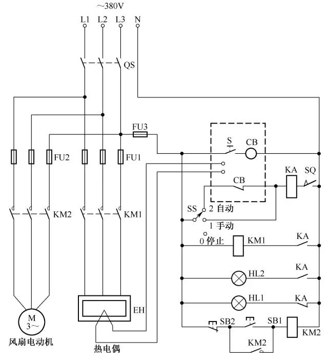 电气自动控制电路图,电气自动化基础知识电路图纸
