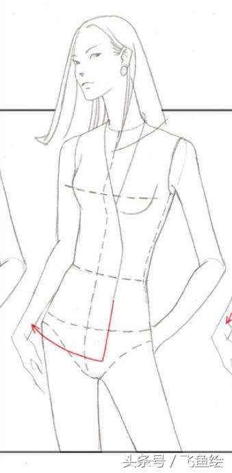 服装设计线稿基础教学,服装设计入门教程线稿