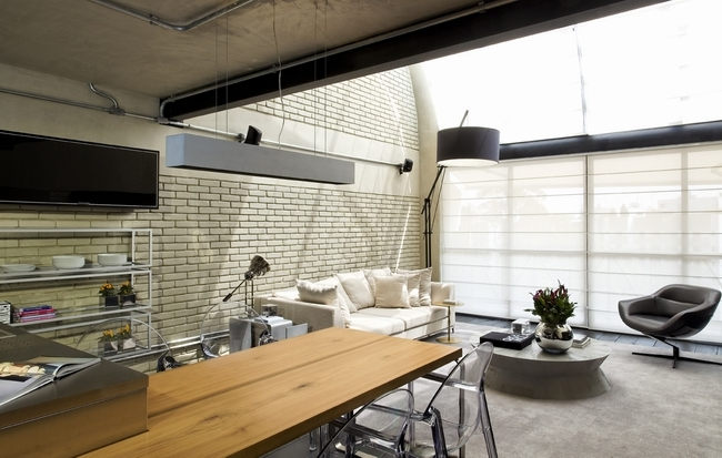 巴西loft公寓设计,巴西复古风公寓