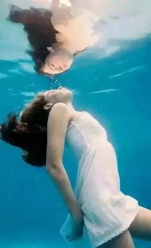 水里美人壁纸,玫瑰水中花壁纸