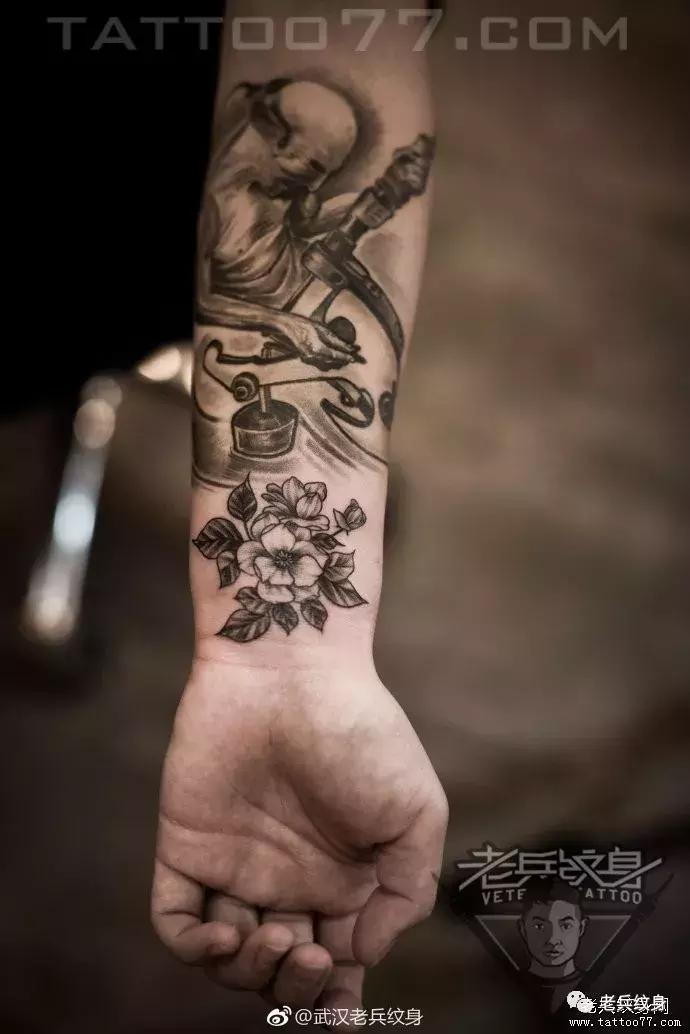 老兵上臂纹身大全,老兵刺青手指纹身图案
