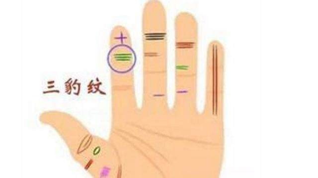 女性右手十字纹和通天纹,五条手纹的命运