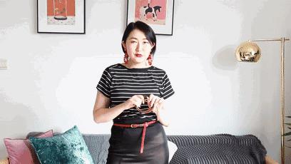 腰带怎么系好看又不容易掉,腰带小技巧