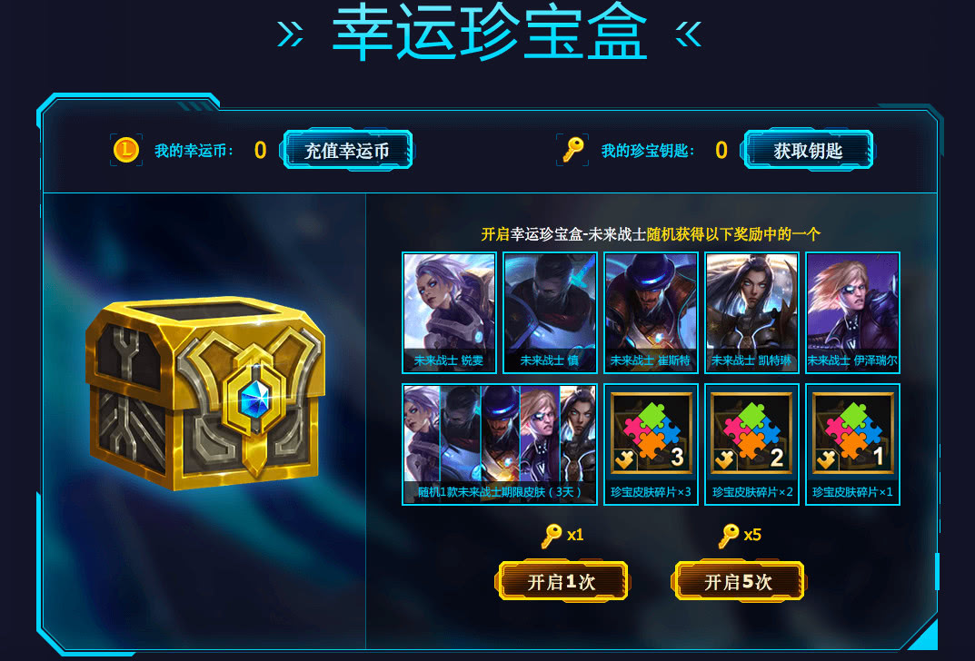 lol手游20元抽奖,lol未来战士ez新版