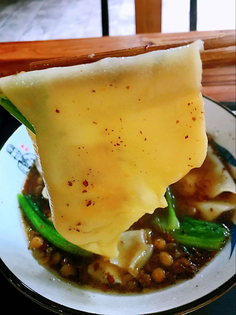 小园里的铺盖面，品出一份恬淡的情愫！