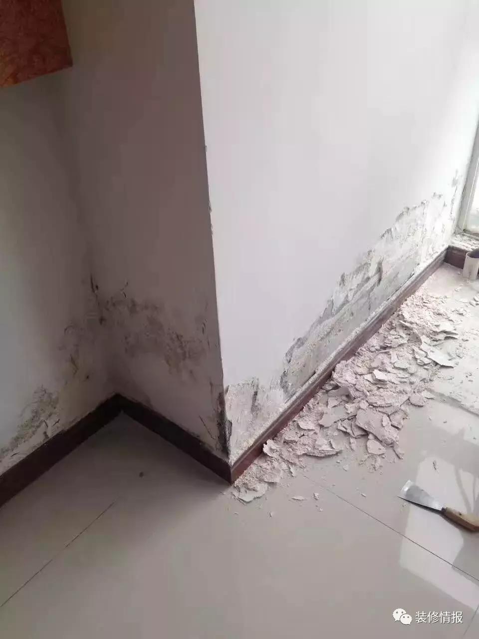 墙壁起皮脱落发霉什么原因,墙壁发霉重头刷漆管用吗