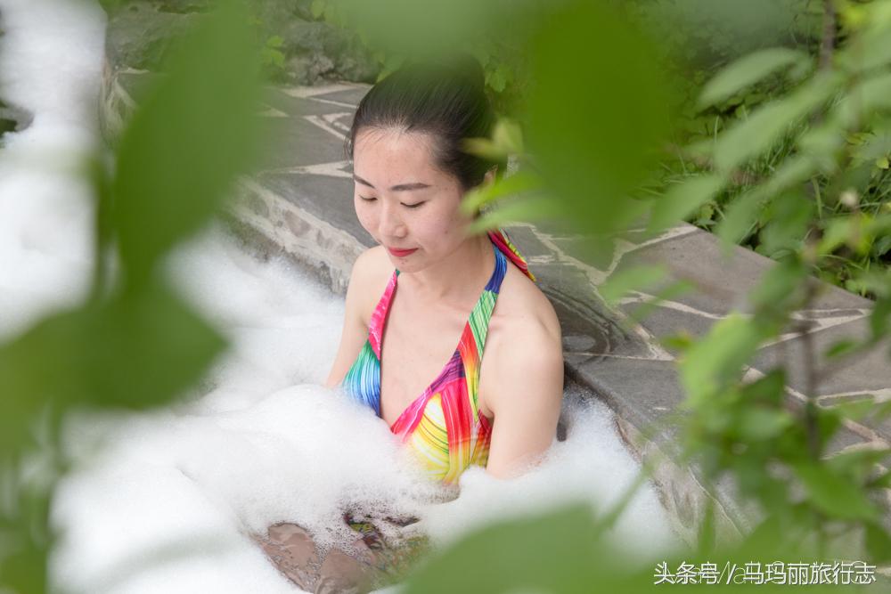 静谧仙境山野温泉,无边温泉池畅游