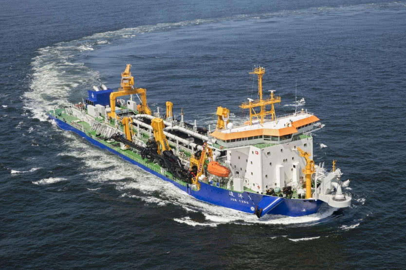 我国填海造陆的神器,最大的填海造陆