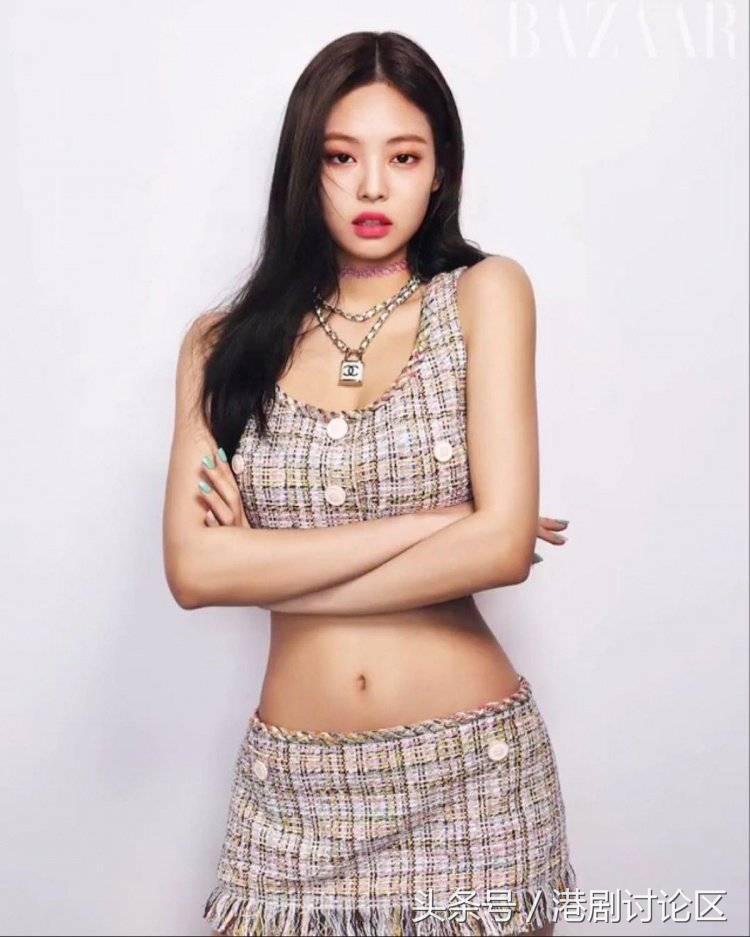 jennie裸妆照片韩国热搜,韩国明星jennie白色写真